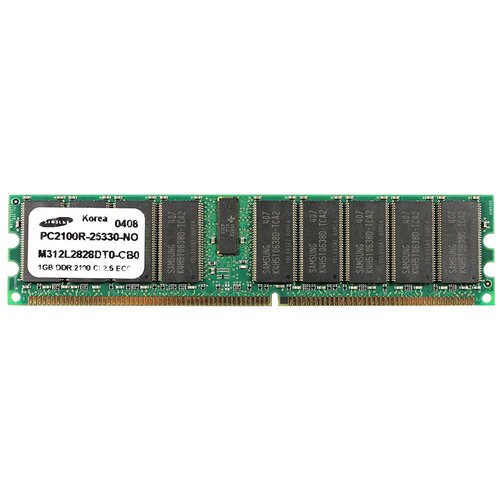 оперативная память samsung 128 мб ddr 266 мгц dimm m368l1713dtl cb0 Оперативная память Samsung 1 ГБ DDR 266 МГц DIMM CL2.5 M312L2828DT0-CB0