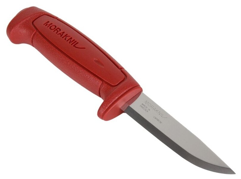 Нож Morakniv Basic углеродистая сталь, пластиковая ручка (красная)