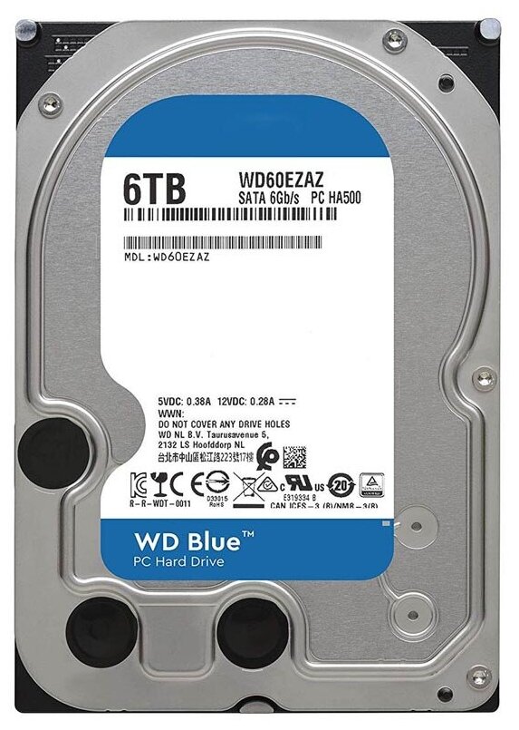 Жесткий диск Western Digital WD Blue 6 ТБ WD60EZAZ