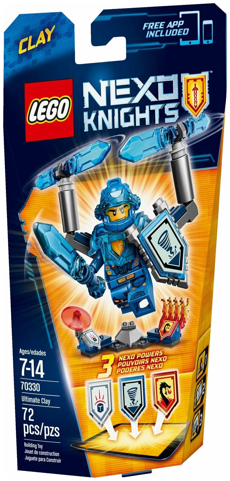 Конструктор LEGO Nexo Knights 70330 Абсолютная сила Клэя, 72 дет.