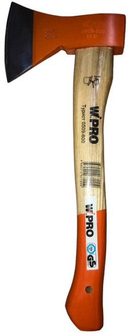 топор туристический WIPRO немецкого типа 800гр деревянная ручка - фото №4