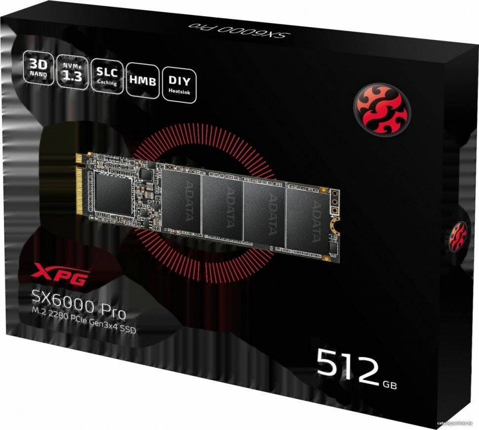 SSD накопитель A-DATA XPG SX6000 Pro 512Гб, M.2 2280, PCI-E x2, NVMe - фото №15