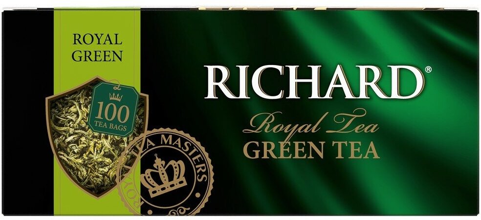Чай зеленый Richard Royal Green 100*2г Май-Фудс - фото №20