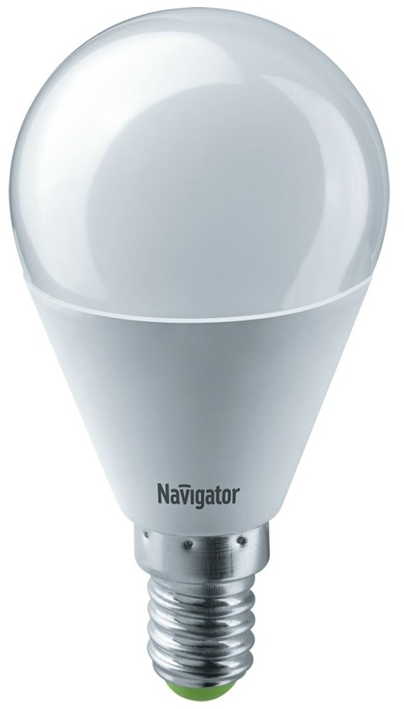 Лампа светодиодная Navigator 61333, E14, G45, 8.5 Вт, 2700 К
