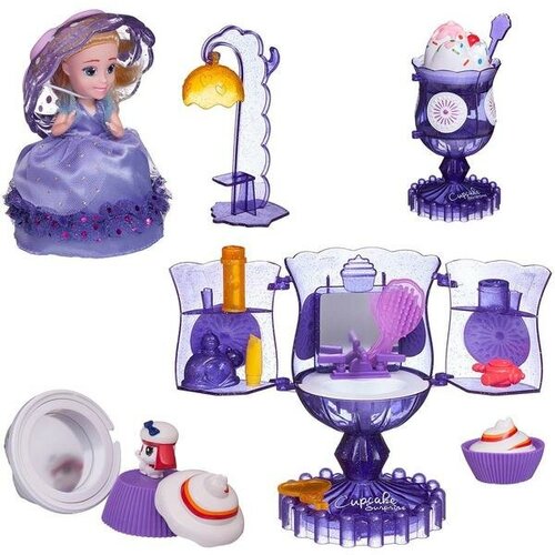 Набор c Куколкой - кексом и питомцем Туалетный столик , цвет фиолетовый