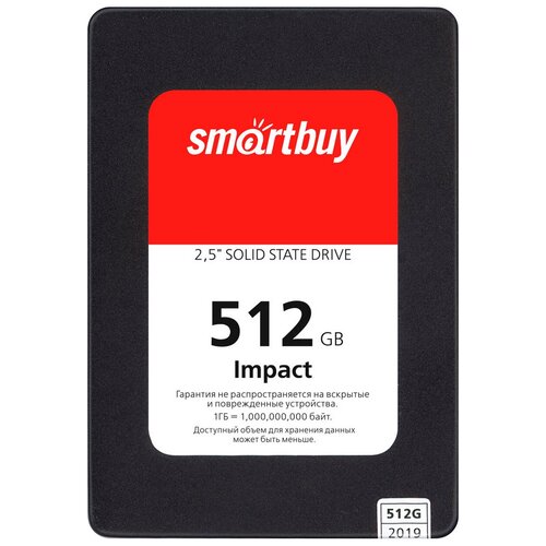 Твердотельный накопитель SmartBuy 512 GB Impact 512 GB (SBSSD-512GT-PH12-25S3)