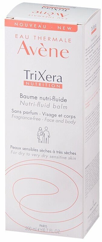 Бальзам для тела легкий Avene Trixera Nutrition питательный 200 мл