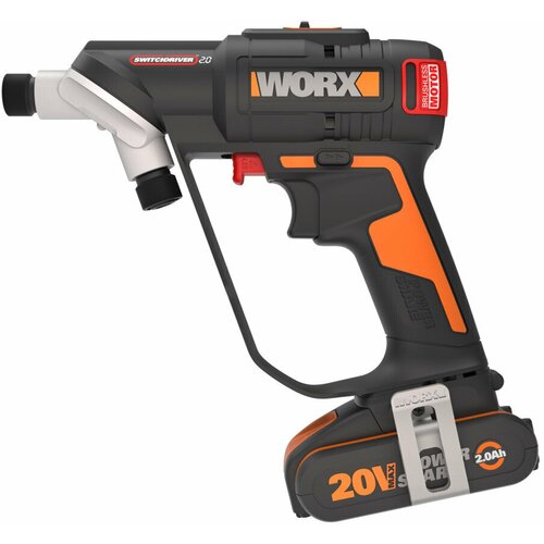 Дрель-шуруповерт аккумуляторная бесщёточная WORX Switchdriver 20 WX177 50Нм 20В 2Ач x1 кейс 1599000₽