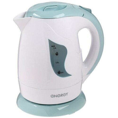 Чайник электрический ENERGY E-209 пластик 1 л 850 Вт бело-голубой 228200₽