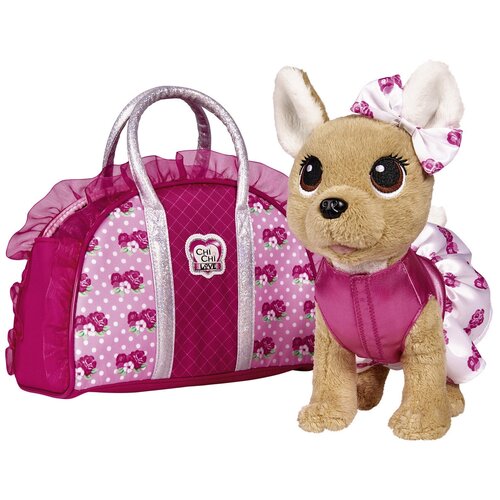 Купить Мягкая игрушка Simba Chi Chi Love Собачка с сумочкой 5893346