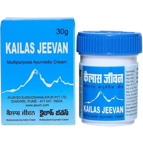 Kailas Jeevan кайлаш дживан крем универсальный от ран ожогов укусов порезов аюрведический 30 г