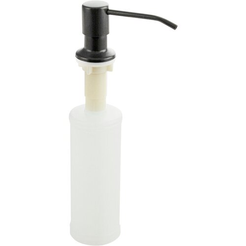Дозатор BRIMIX для жидкого мыла и моющих средств, графит, врезной, под раковину, пластиковый, 300 мл,