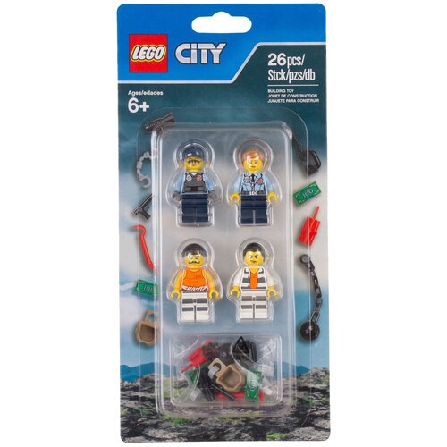 конструктор lego city 5004404 полицейские гонки 37 дет Конструктор LEGO City 853570 Полицейские и арестанты, 26 дет.