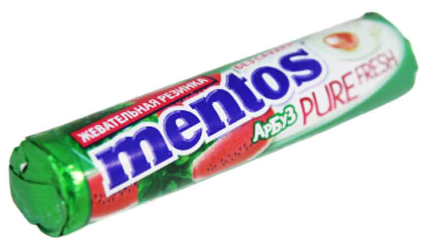 Жевательная резинка Mentos Pure Fresh Арбуз 15.5г Perfetti Van Melle - фото №3