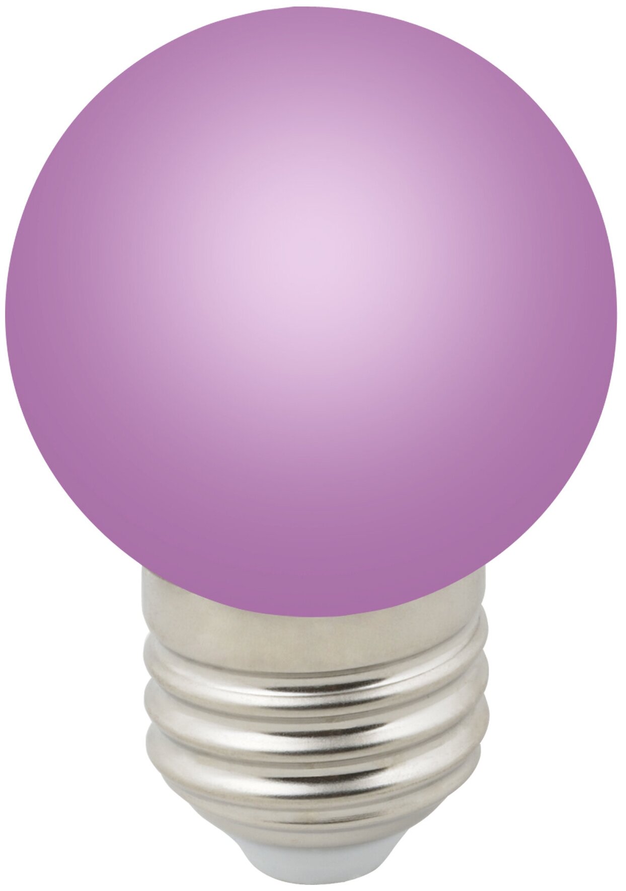Лампа св/д Volpe шар G45 E27 1W фиолетовая д/гирлянды "Белт Лайт" LED-G45-1W/PURPLE/E27/FR/С