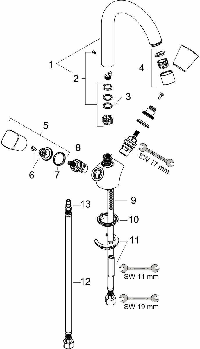 Смеситель для раковины Hansgrohe Logis 71221000 - фотография № 4