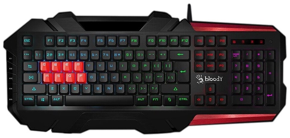 Игровая клавиатура Bloody B3590R RGB Black-Red