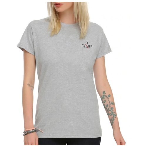 фото Футболка dream shirts будни - бухни женская xl серая