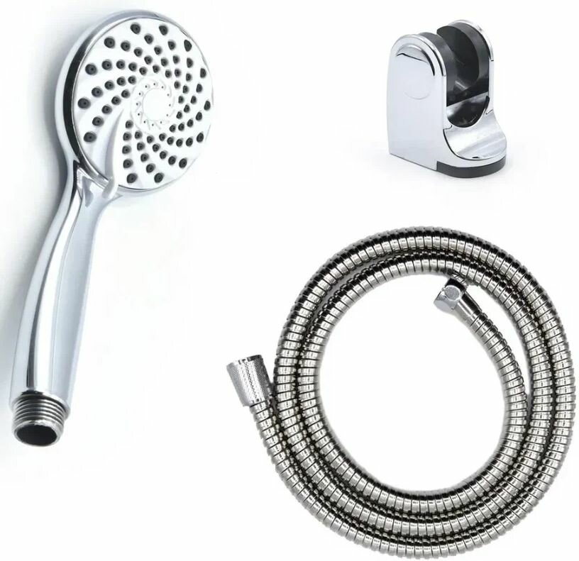 фото Душевой комплект Thermofix. Лейка (5 режимов) + Шланг 2 метра + Держатель. SH-308, B3, H-105
