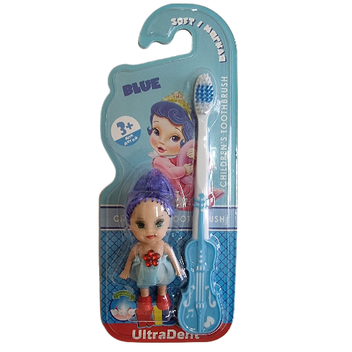 Детская зубная щётка UltraDent Kid's с игрушкой, 3+, для девочек