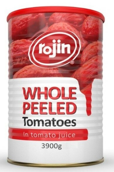 Консервированные помидоры цельные очищенные в томатном соке ROJIN, 1 шт, 3900 гр