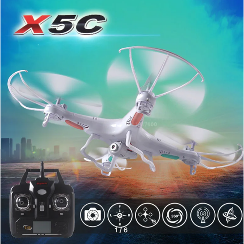 Квадрокоптер Syma X5c с камерой и управлением по радиоканалу квадрокоптер syma x5c с камерой и управлением по радиоканалу