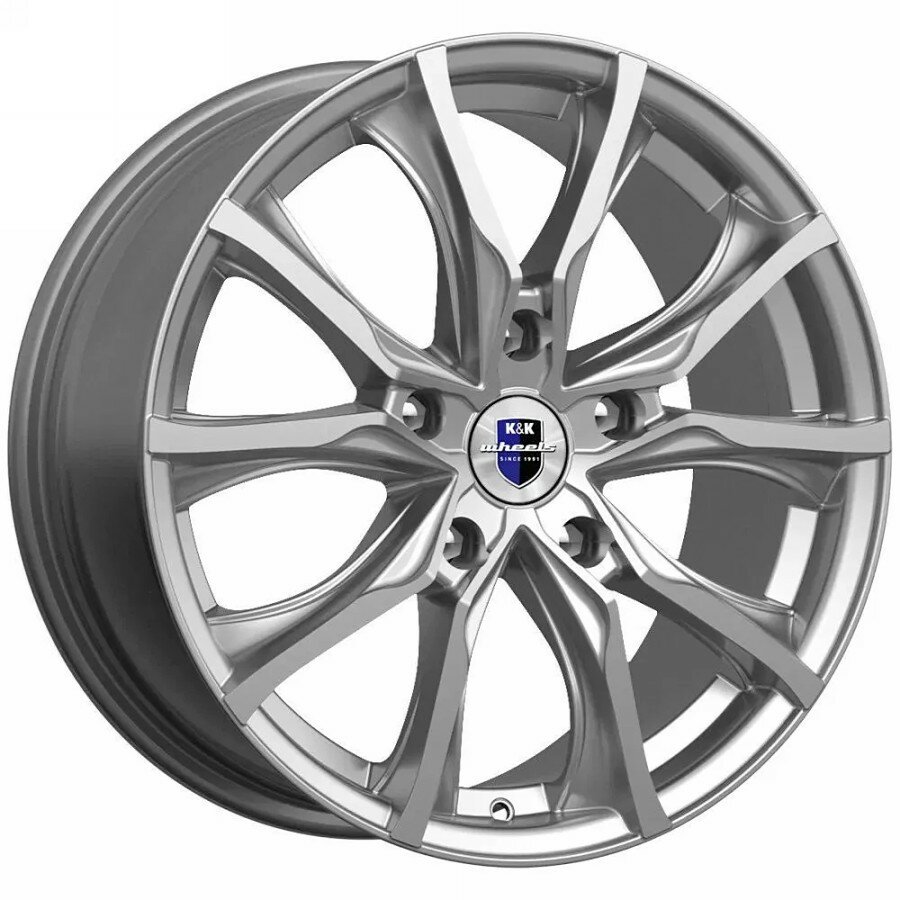 K&K R76172 R17 5x114,3 7,5J ET52,5 67,1 K&K Твист-оригинал (КС697) дарк платинум