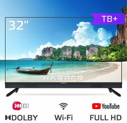 Телевизор HARPER 32R820TS, TV+, черный