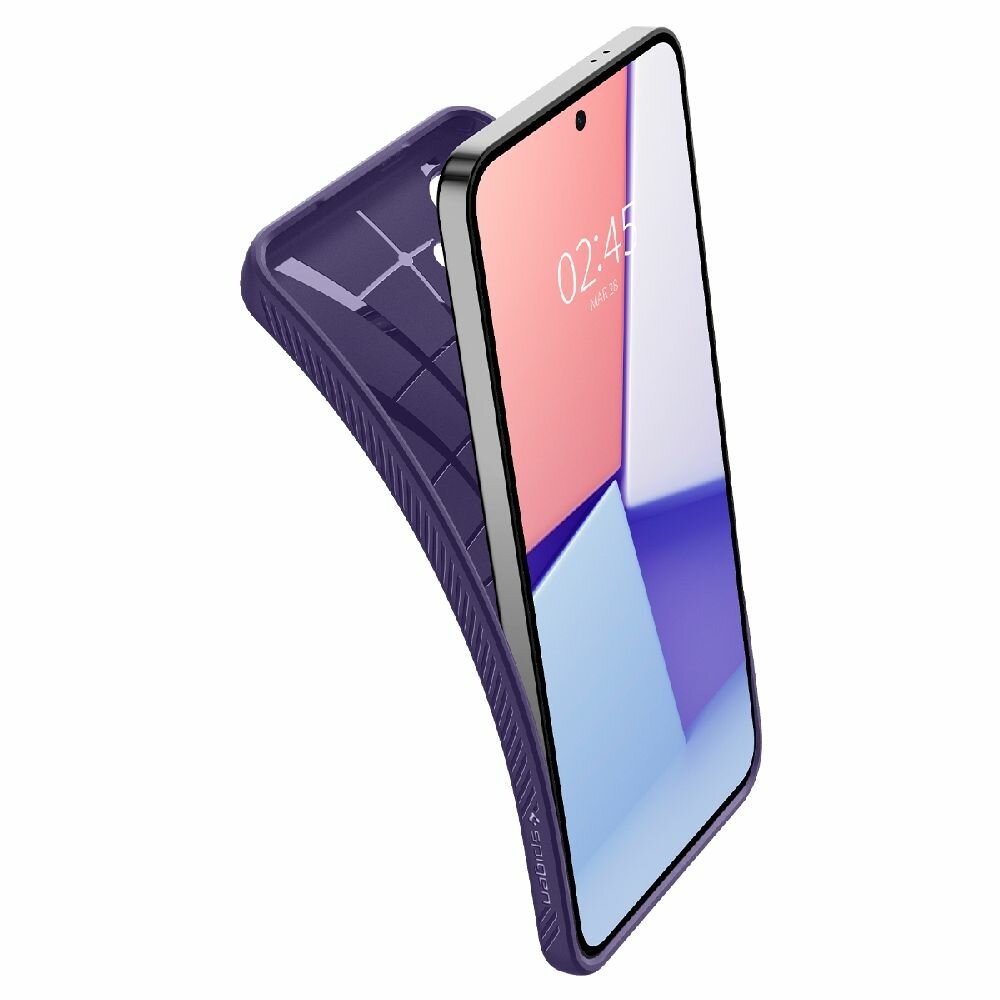 Чехол Spigen на Samsung Galaxy S24 (ACS07451) Liquid Air / Спиген чехол для Галакси С24 накладка, противоударный, с защитой камеры, фиолетовый — фото 1