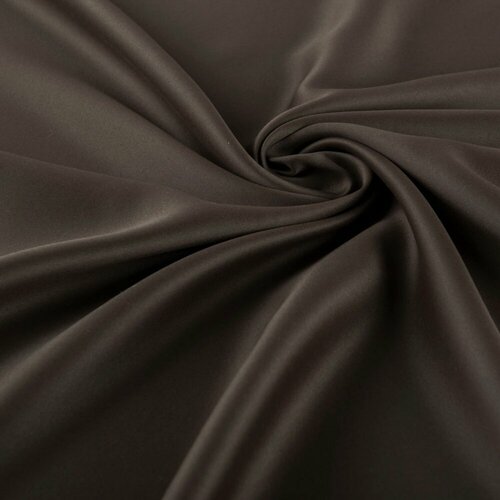 Ткань портьерная Блэкаут для шитья штор рукоделия и творчества, отрез 1 метр, ширина 280 см, цвет темно - коричневый