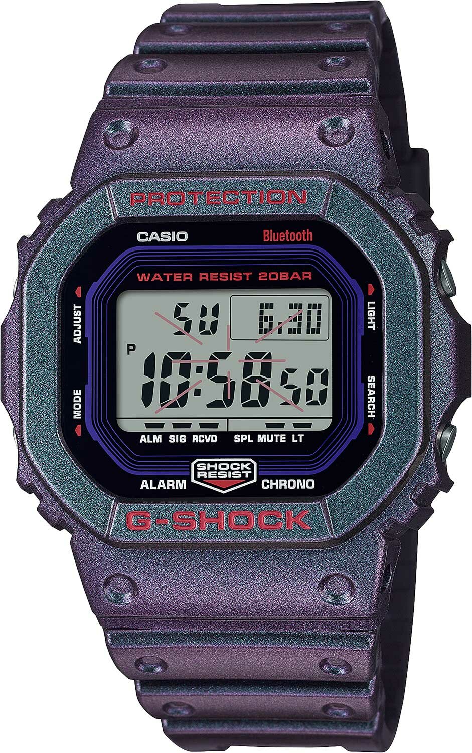 Наручные часы CASIO G-Shock, фиолетовый/серый
