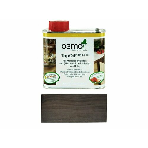 Масло-воск OSMO TopOil матовое, 3039 Графит, 0.5 л