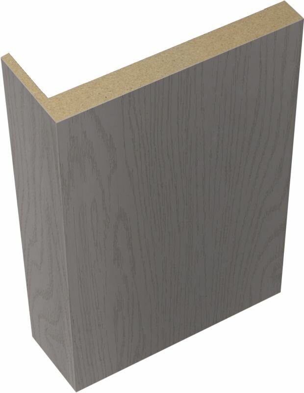 фото Наличник телескопический L 8мм VellDoris, softtouch, ясень грей структурный, 70x25x2200