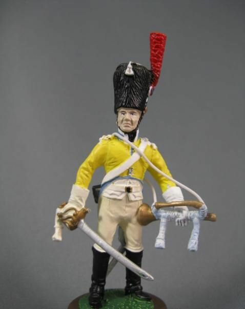 Оловянный солдатик 54мм, Трубач 9-го кирасирского полка, 1807-1808гг. Франция