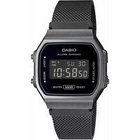 Наручные часы CASIO A-168WEMB-1B, черный, серебряный