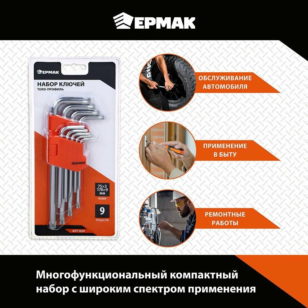 Набор ключей TORX-профиль