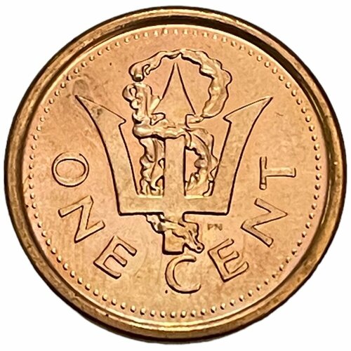 барбадос 1 цент 1991 г cu zn Барбадос 1 цент 2009 г.