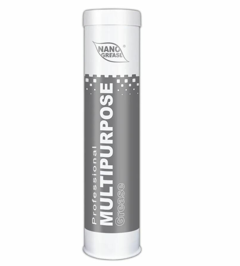 Смазка NANO GREASE GREY MULTIPURPOSE Grease пластичная литиевая многофункциональная, туба 0,4 кг NLGI-2