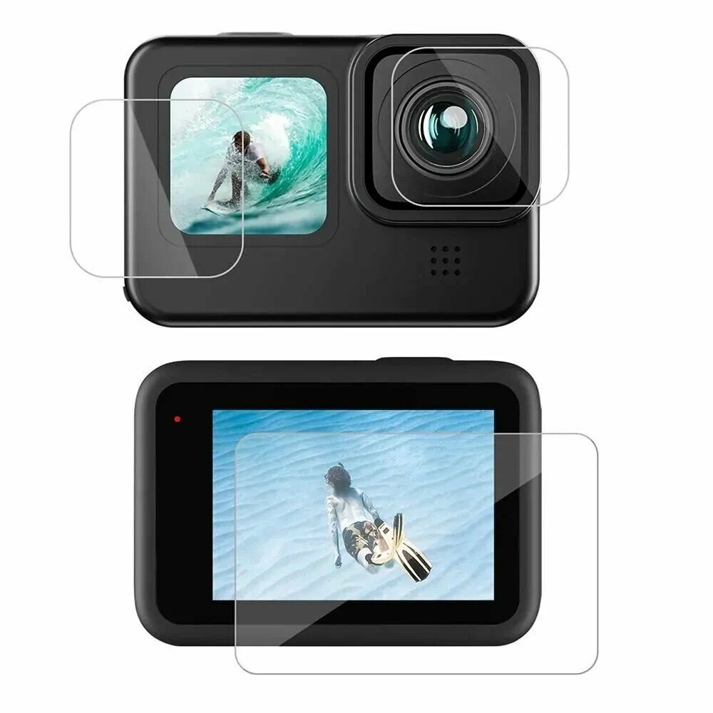 Защитное стекло Telesin для линзы и дисплеев GoPro HERO10/HERO9 Black