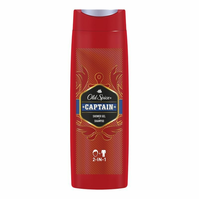 Old Spice Шампунь + Гель для душа Captain 400 мл