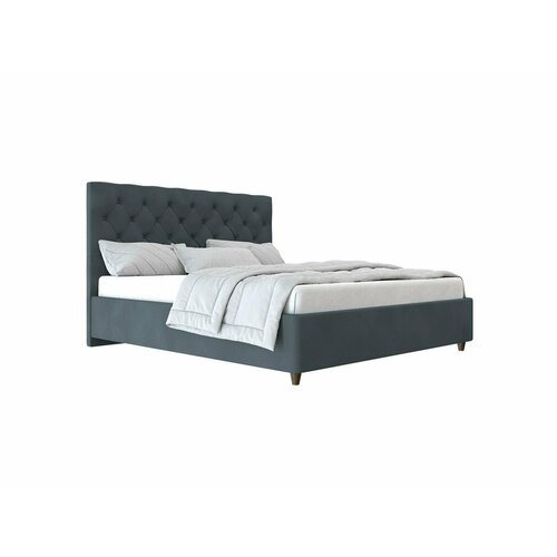 Кровать Beautyson Gerda велюр Formula 998 серый (с подъемным механизмом) 160х200