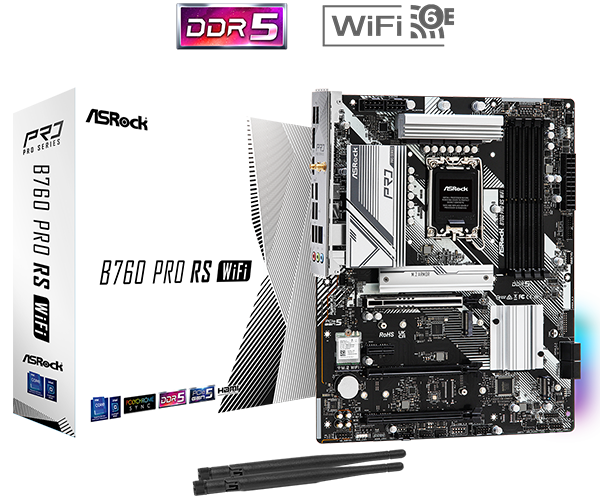 Материнская плата ASRock B760 PRO RS WIFI, RTL