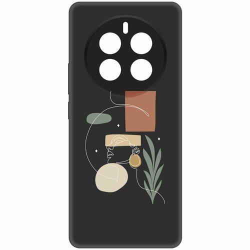 Чехол-накладка Krutoff Soft Case Элегантность для Realme 12 Pro 5G черный чехол накладка krutoff soft case семечки для realme 12 pro 5g черный