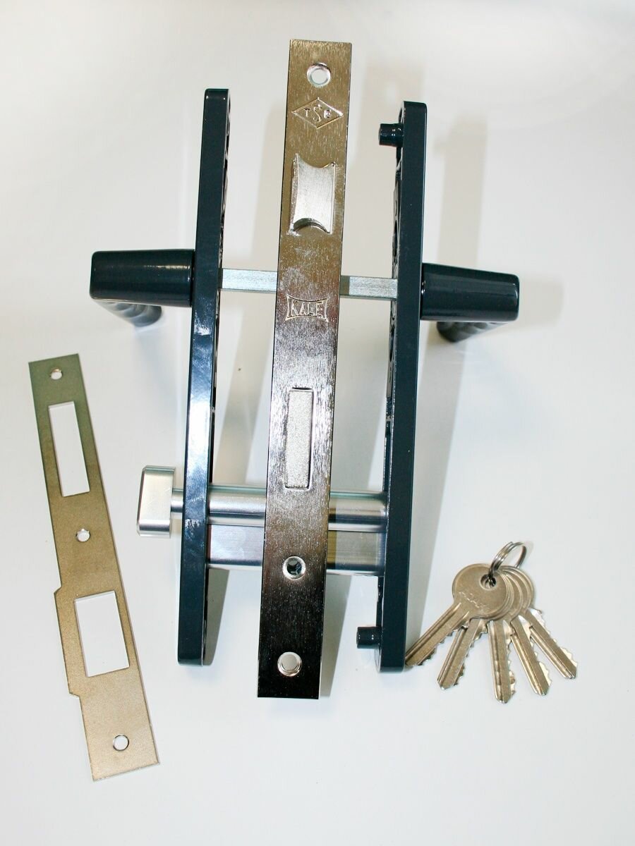 фото Готовый комплект замок с ручками для калиток и дверей