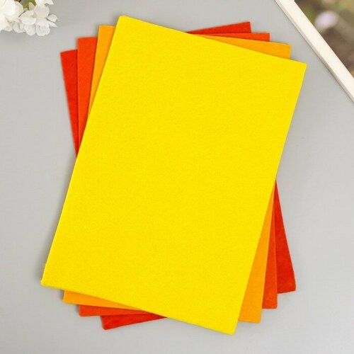 Набор мягкого фетра Астра 4 шт ассорти 3 мм 400 гр 20х30 см 344₽