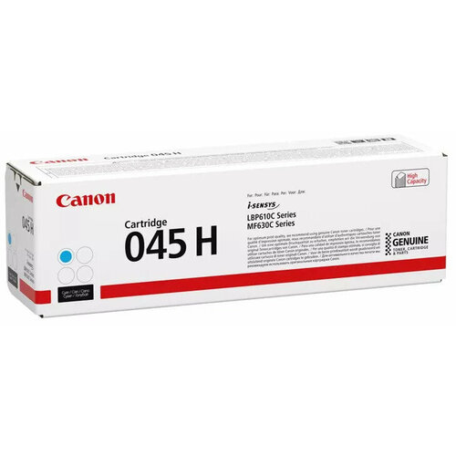 Картридж лазерный Canon 045 H C 1245C002 голубой (2200стр.) для Canon i-SENSYS MF630