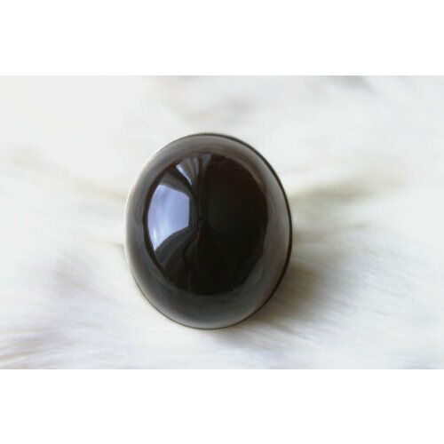 Кольцо 100% Ural, кварц, размер 20, черный