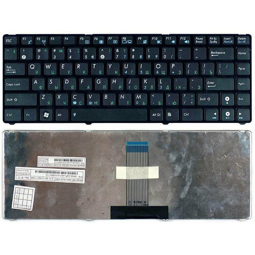 Клавиатура для Asus NSK-UJA01 черная с черной рамкой