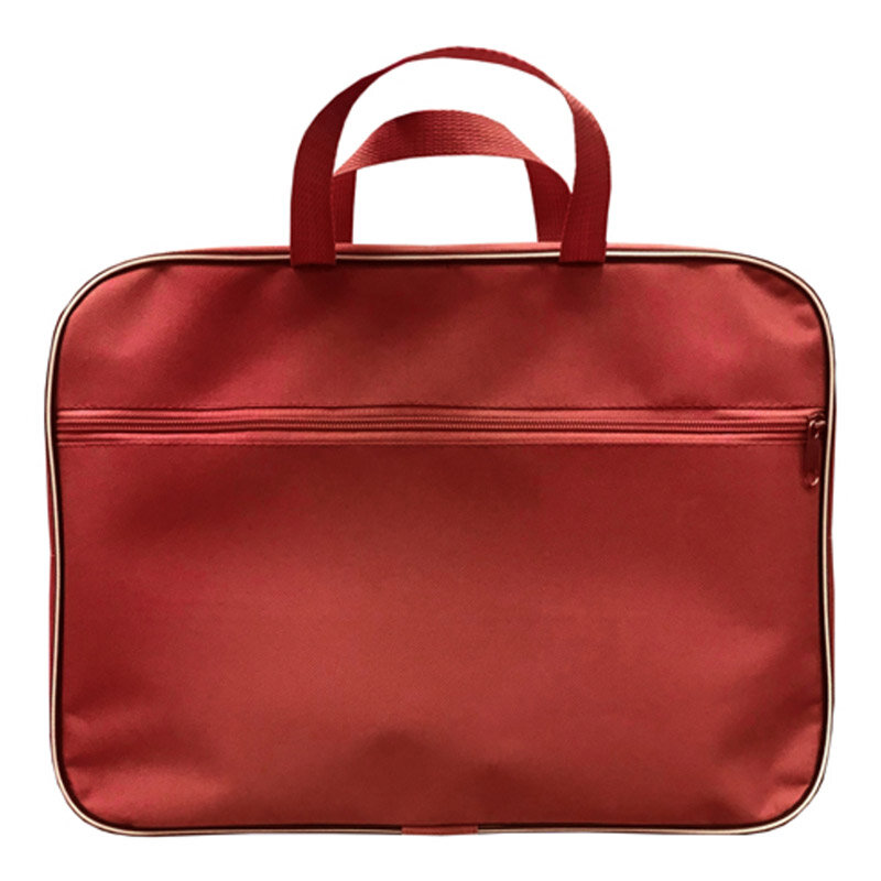 LAMARK019 Папка-портфель A4 на молнии, с ручками, 1 отделение, карман снаружи, красная