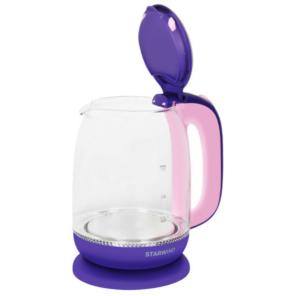 Чайник электрический StarWind , 2200Вт, фиолетовый и розовый - фото №3